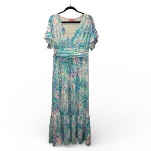 Lilly Pulitzer Jessi Midi Dress in the Amethyst Tint Craysea